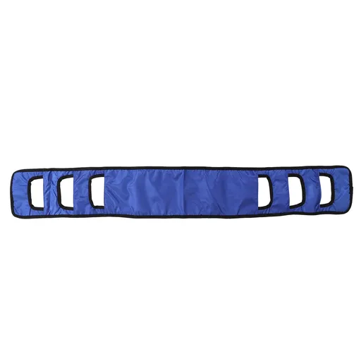 Seniors Bed Transfer Sling Labor Saving Widened Breathable Elderly Lift Turning Belt with Padded Handle for Patient Blue