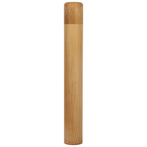 1Pc Round Portable Handmade Natural Bamboo Tea Jar Storage Holder Container Box (2.5 x 23cm )