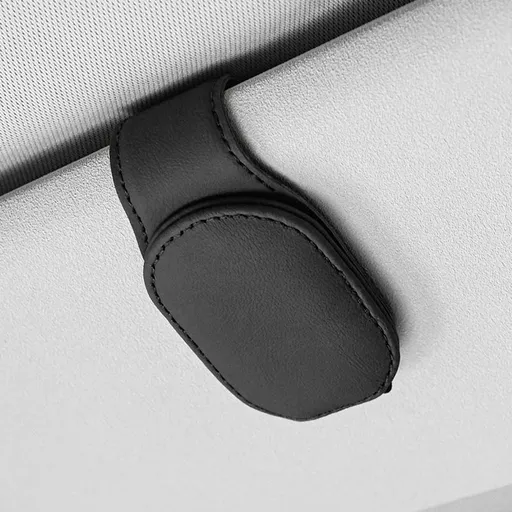 Panoz Car Sun Visor Glasses Clip Card Holder Black