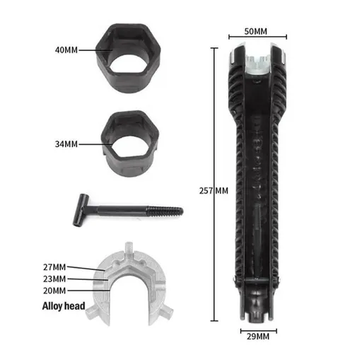 8 In 1/5 In 1 Wrench Sink Faucet Plumbing Tools Wrench 8 In 1 Multifunctional English Key Repair Plumbing Wrench Tool