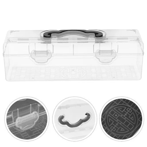 Transparent Sewing Organizer Box for Home Use, Easy to Carry and Perfect for Craft Storage