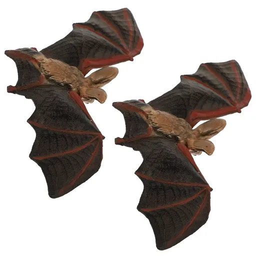 2pcs Realistic Bat Models Plastic Bats Party Supplies