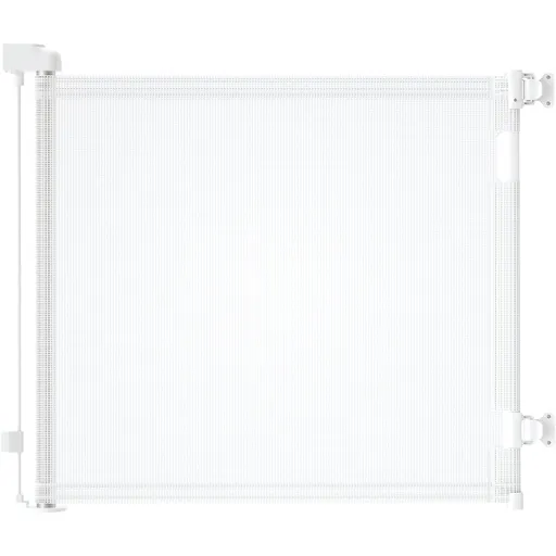 Retractable 3M Doorways Hallways Stairs Baby Gate Dog Pet Gate Indoor Outdoor Safety Gates White