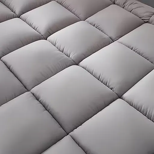 Extra Thick Queen Mattress Topper 10cm Bounce Back Heavy Filling Pad Grey