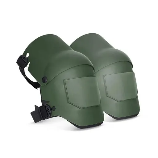 Hard Shell Work Pads with Adjustable Straps for Flooring and Gardening - Green