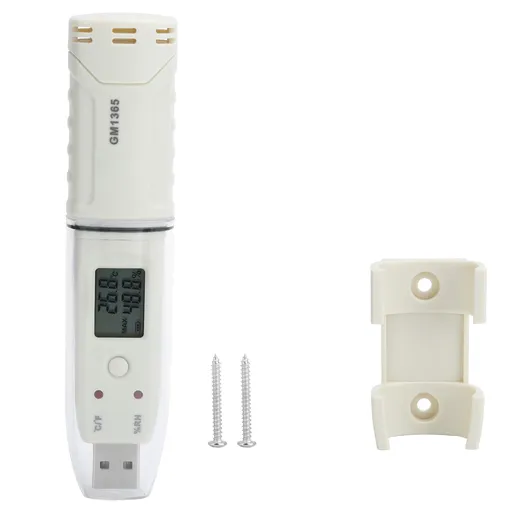 Digital Temperature Humidity Logger Indoor Thermometer Hygrometer Detector Data Recorder W/Alarm