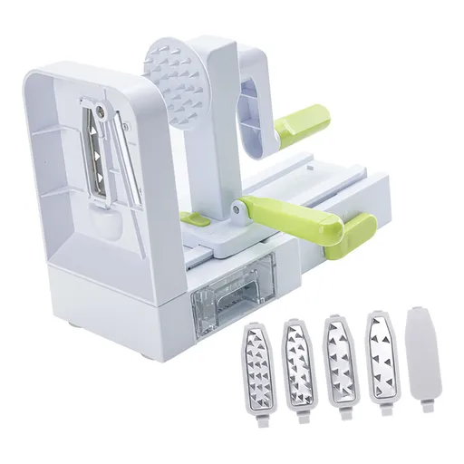 Manual Hand Crank Vegetable Cutter Anti Slip Uniform Slicing Rotary Food Grater Chopper Shredder for Kitchen