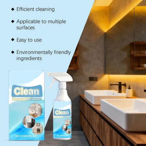 Multi Purpose Household Bathroom Cleaner Spray Limescale Stain Remover For Toilet Bathtub Shower Glass Tile 237ml