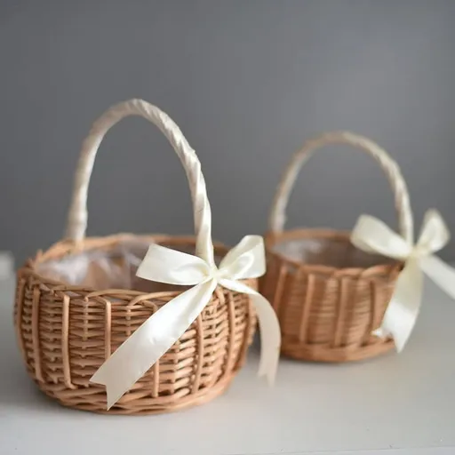 Woven Flower Basket Hualanzi Wicker Basket Candy Gift Basket 19cm