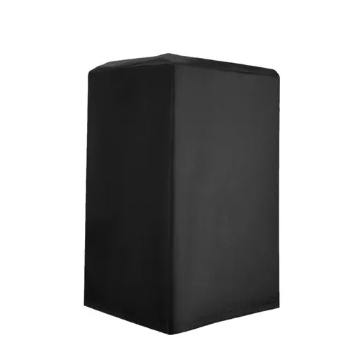 Outdoor Speaker Covers UV Protection Water Resistant Dustproof 210D Oxford Cloth Dustproof and waterproof bottom with a drawstring(Black 42*38*67cm)