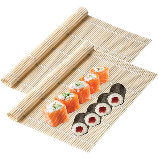 2 Pack Bamboo Sushi Rolling Mat Sushi maker Sushi roll maker Bamboo Sushi Rolling Mat, Sushi roll maker, Sushi bazooka