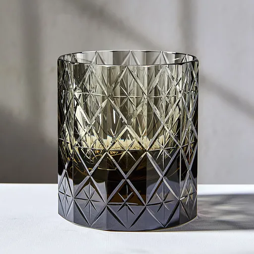 K9 Crystal Whisky Glass – Edo Kiriko Hand-Cut, Cold-Cut Shippo Pattern, Heavy Base Tasting Glass, Luxury Premium.(Xingchen style)