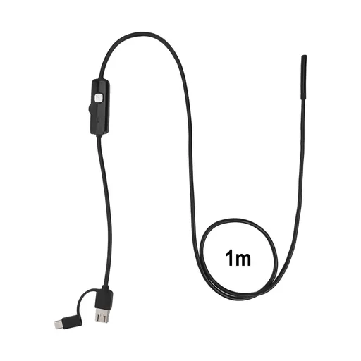 Hd Micro-Usb Type-C 3 In 1 Borescope 5.5Mm Smartphone Camera Endoscoop 1M Smile Home