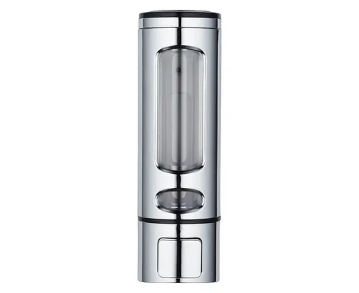 400ml Liquid Soap Dispenser Sturdy Press Type Wall Mounted Hand Wash Soap Dispenser for Bathroom-Silver