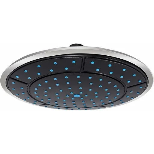 Round Rain Shower Head with Straight Screw Thread, 10 Inch