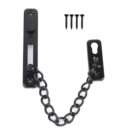 Stainless Steel Durable Anti theft Chain Lock Security Guard Inside Door Home Hotel(1#)