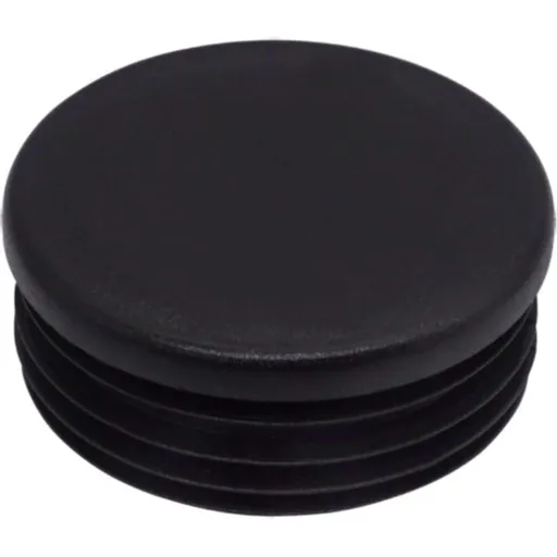 20 Pcs Inserts of Tubes Ronds of Black, RAL 9005, Bouchons of Hose Bouchons of Poteau of Cloture in Plastic, 60 mm