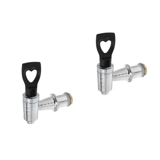 Beverage Dispenser Spigot Multi-Color PP Stainless Steel Easy-Use Large Diameter 2Pcs