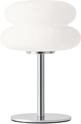 White mushroom lamp, mid-century modern bedside lamp, dimmable retro egg tart bedside lamps, atmospheric home lighting, cute bedroom and living room lamps (no glass)