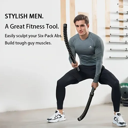 2PCS Arm Strength Training Bars Black