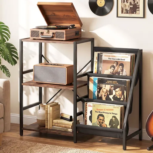 Artiss Record Player Stand with 3-Tier Vinyl Record Storage Turntable Stand