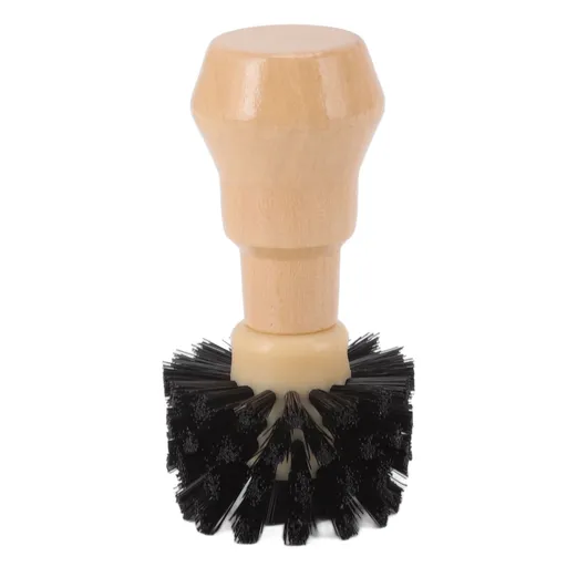 Portafilter Cleaning Brush Professional Portable Coffee Tamper Cleaning Brush with Wooden Handle for Kitchen Tool 51mm/2.01in, 54mm/2.13in