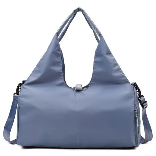 Misty Blue Women's Travel Bag - Large Capacity Gym Yoga Bag with Separate Shoe Compartment