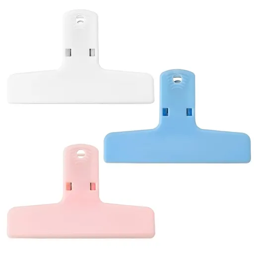 Bull Paper Clips for Office Bulldog Binder Clips Magnetic Seal Clips for Package 3pcs Bag Clips for Food Chip Bag Clip