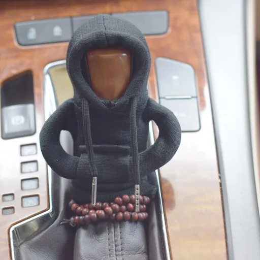 Jicheng Car Gear Shift Lever Cover Fabric Black (sports)
