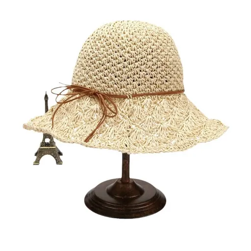 Sun Hats for Women Beach Hat Adjustable Straw Hat Foldable Packable Cap for Travel Bucket Hat-2pcs
