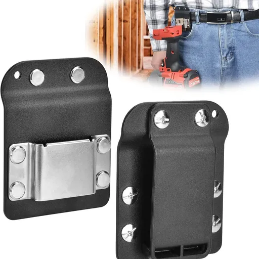 Low-Profile Drill Belt Clip for Cordless Drill, Heavy-Duty Drill Belt Holder Hook Holster for Impact Driver, Nail Gun