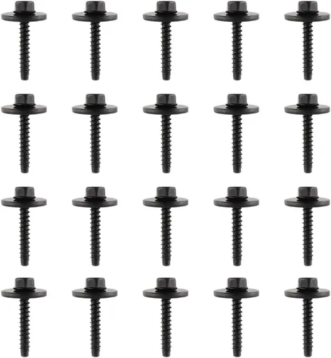 20PCS Automotive Fender Liner Wheel Well Liners Bumper Cover Bolt Screw for Tighten Installation,OEM#11570498 Car Parts Fender Bolts Compatible with GM,Chevrolet,Buick,Cadillac,Camaro,BMW