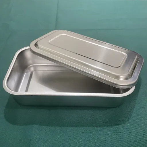 Jinbokang Stainless Steel Sterilization Box Surgical... 8 inch no hole [304 stainless steel]]