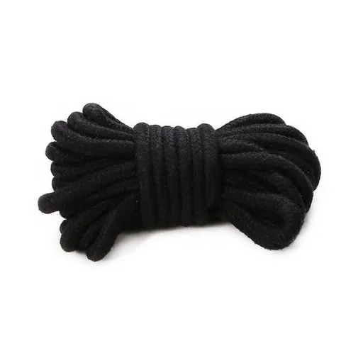 House Of Dasein Soft Cotton Knitted Rope Bondage Kink Bdsm Fetish Restraints - Black - 10M