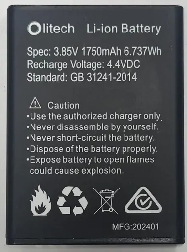 Olitech EasyFlip Smart Replacement Battery (Model Number: OLT2021-S-BT)