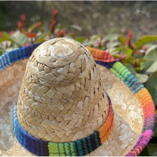 Dog Sombrero Hat, Mini Straw Sombrero Hats Mexican Hats Sombrero Party Hats for Small Pets/Puppy/Cat