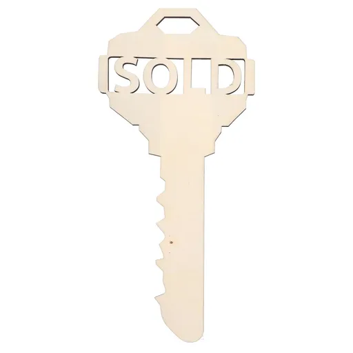 Chinese Style Wooden Key Shaped Pendant DIY Photo Props Window Decorations for Home Outdoor
