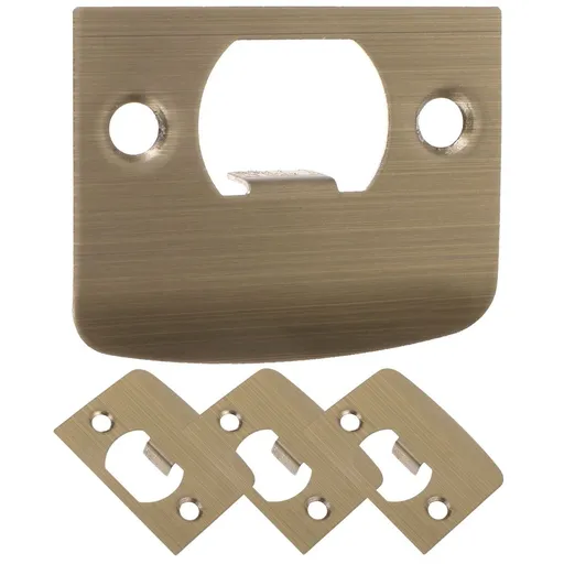4-Pack Rust-Resistant Reinforced Door Strike Plates for Office Doors, Heavy Duty Security Hardware