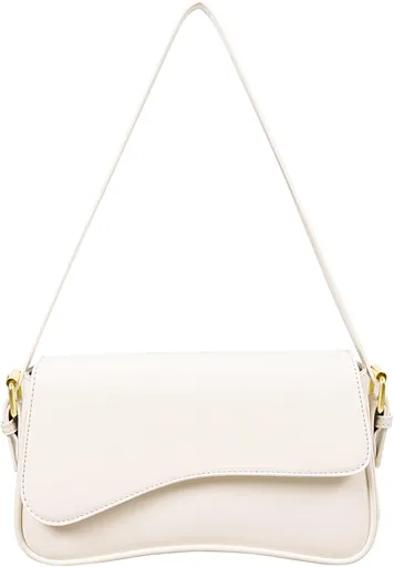 Women's Crescent Shoulder Bags Retro Y2k 90s Hobo Handbags Top Handle Faux Leather Underarm Bag Fashion Clutch Purses