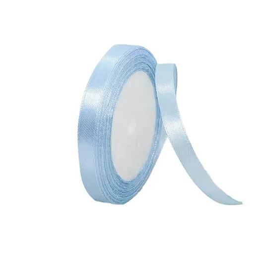 10mm Width Satin Hair Ribbon Wedding Party Decoration Gift Banquet 22m - Light Blue