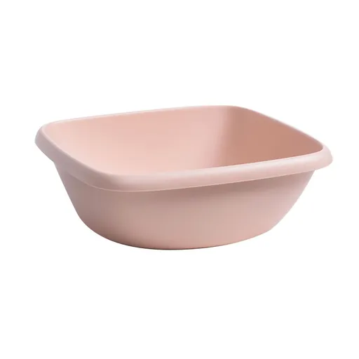 Household Plastic Wash Basin Dormitory Cute Square Laundry Basin Washbasin for Dishing Large Pink