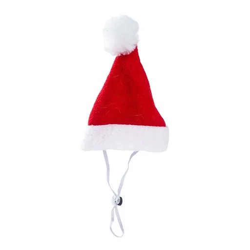 AMOOR Pet Christmas Cape Small Dog Holiday Wear Christmas Hat [Pig Nose Buckle] Pet Christmas Cape (Recommended for pets under 7 jin; check chest circumference and back length)