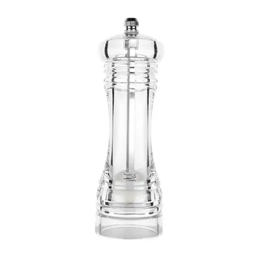 Transparent Manual Spice Grinder Bottle Multi Purpose Seasoning Dispenser - 8inch