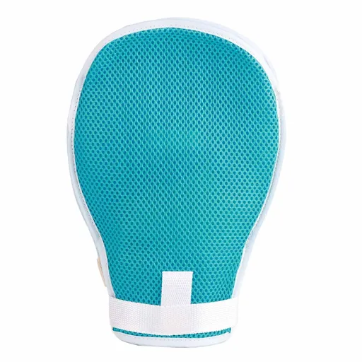 Dementia Restraint Gloves Anti Scratch Wrist Control Mitts Elderly Breathable with Fixed Restraint Belt