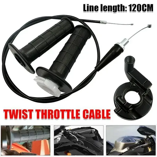 Throttle Grip Housing with 120CM Cable for 110cc 250cc PIT PRO Quad Dirt Bike