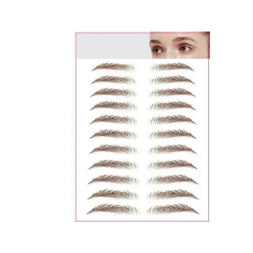 3D Waterproof Eyebrow Tattoo Sticker Hair-Like Natural Brows for Sparse Eyebrows - JY09