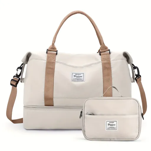 Travel Duffle Bag Small Pouch Travel Accessories Durable Duffle Bag Weekend - Gray - Size L