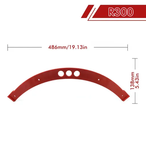 R100-R300 Arc Radius Template Set for Woodworking, Router Jig for Cutting Inner and Outer Rounded Corners on Desktops, Cabinets, Closets and Corner Shelves (F2522-R300)