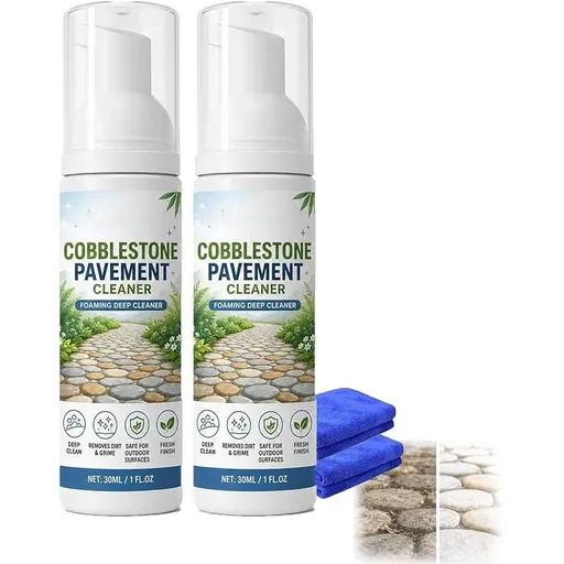 Fresh Clean Cobblestone Cleaner, Foaming Outdoor Stone & Pavement Cleaner