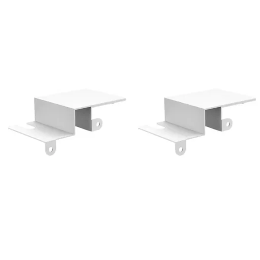 2X Adjustable Child Safety Door Top Lock Metal Child Proof Door Top Lock for Interior & Exterior & French Door White